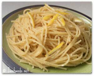 Lemon Parmesan Spaghetti