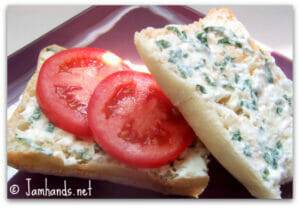 Tomato Sandwich with Basil Mayonnaise