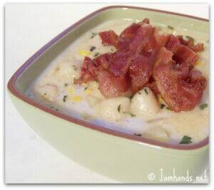 Scallop Bacon Corn Chowder