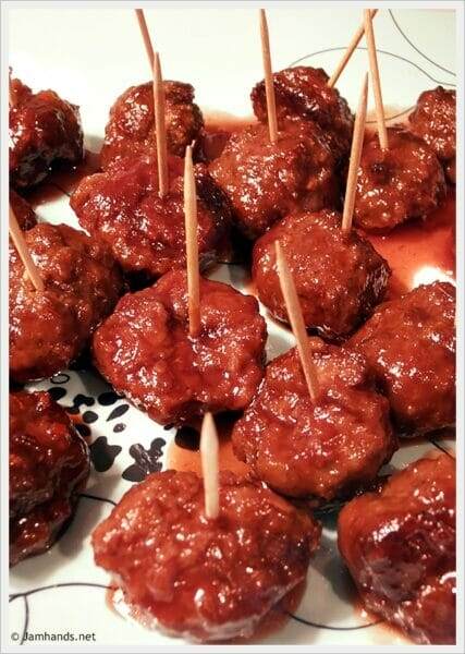 Retro Glazed Meatballs