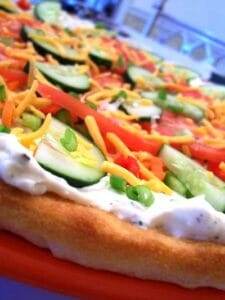 Chilled Vegetable Pizza