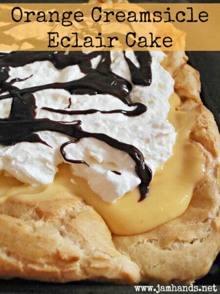 Orange Creamsicle Eclair Cake