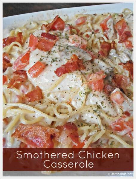 Smothered Cheesy Chicken Casserole