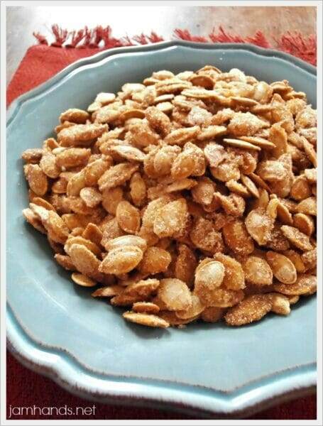 Sugar and Spice Roasted Pumpkin Seeds