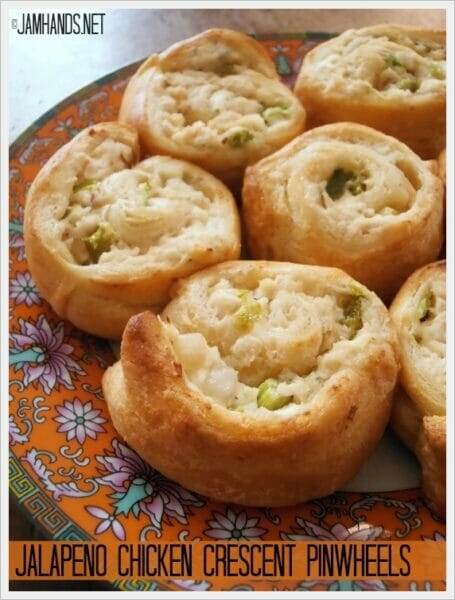 Jalapeno Chicken Crescent Pinwheels