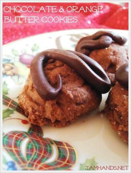 Chocolate Orange Butter Cookies