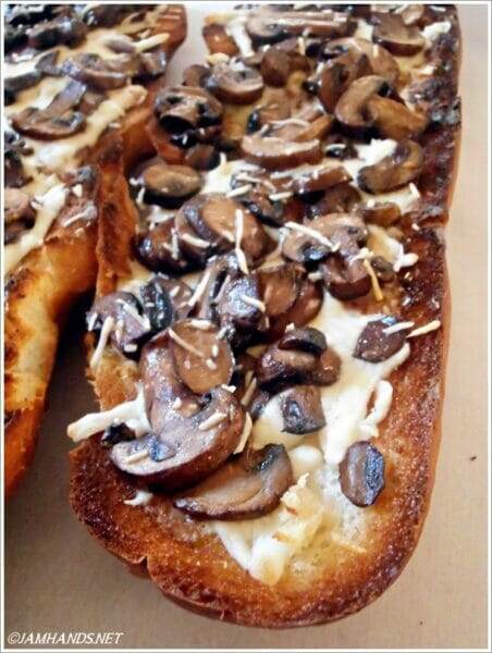 French Bread Mushroom Pizza