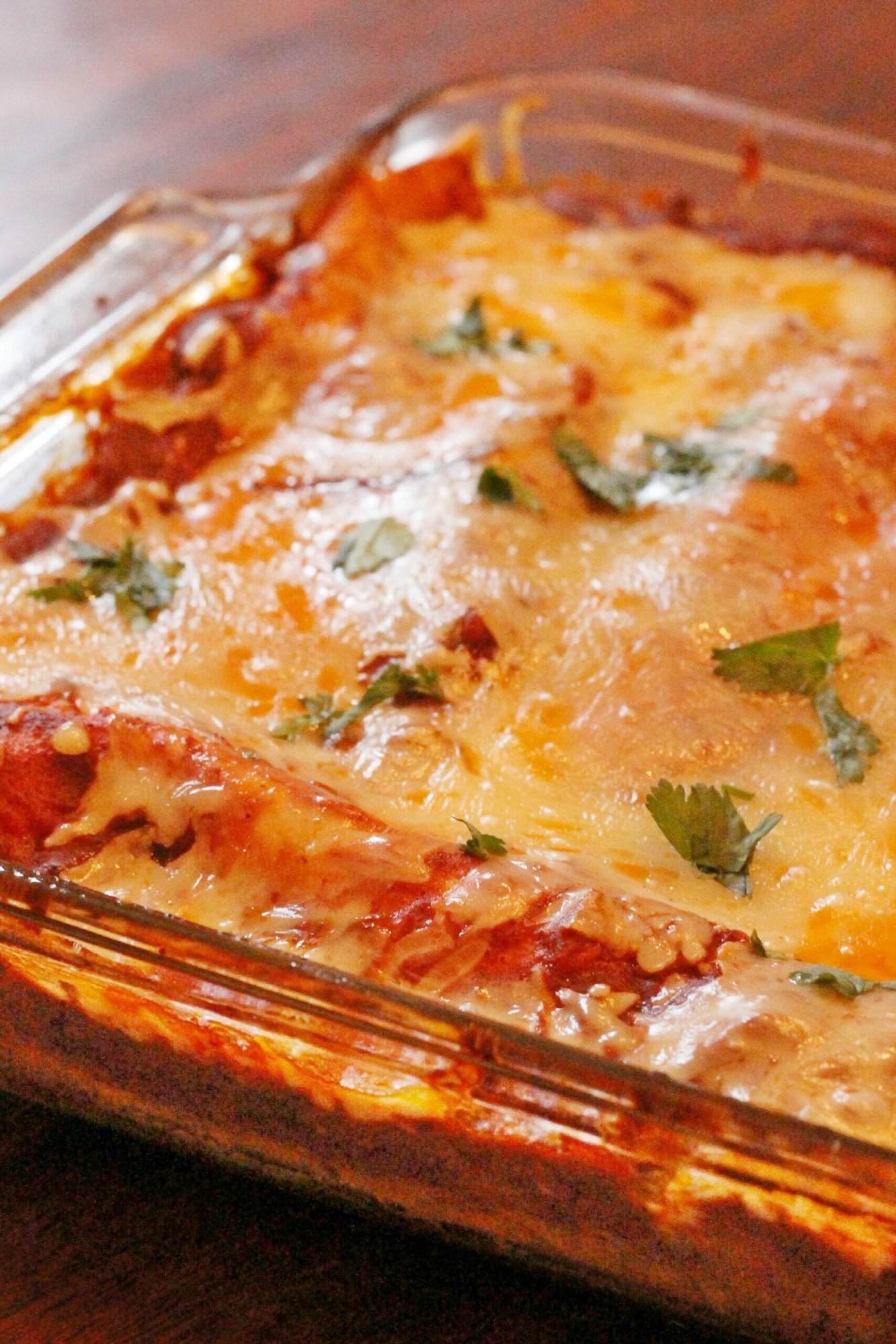 Simply the Best Shredded Beef Enchiladas