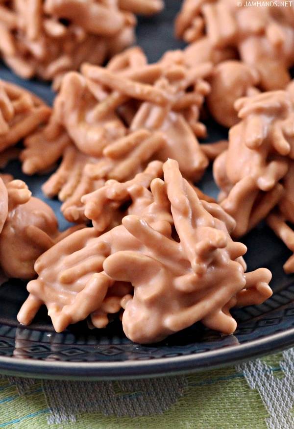 Butterscotch Cashew Chow Mein Haystacks