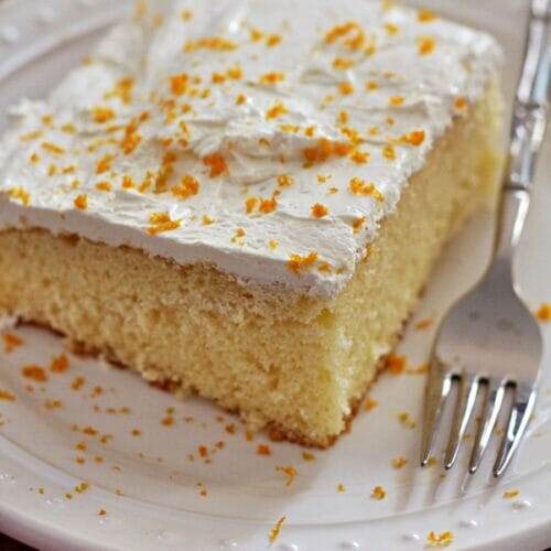 Triple Citrus Yellow Cake with Lemon Curd Frosting