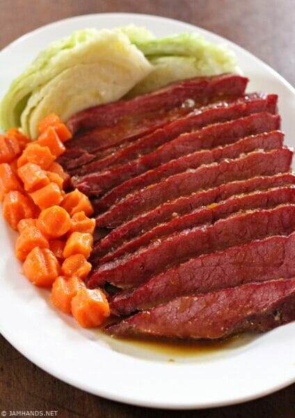 Glazed Corned Beef with Horseradish Cream Sauce