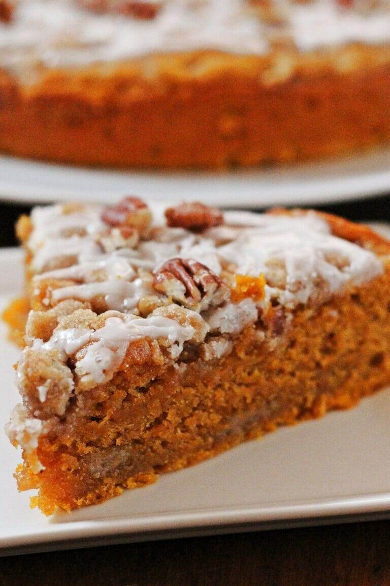 Moist Cinnamon Streusel Pumpkin Coffeecake