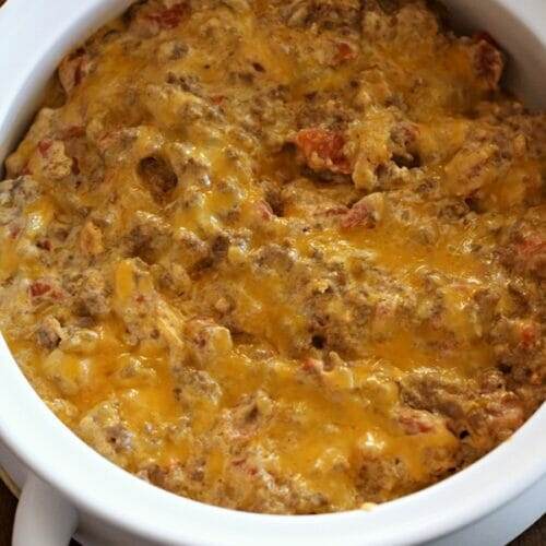 Ground Beef Taco Cheese Dip