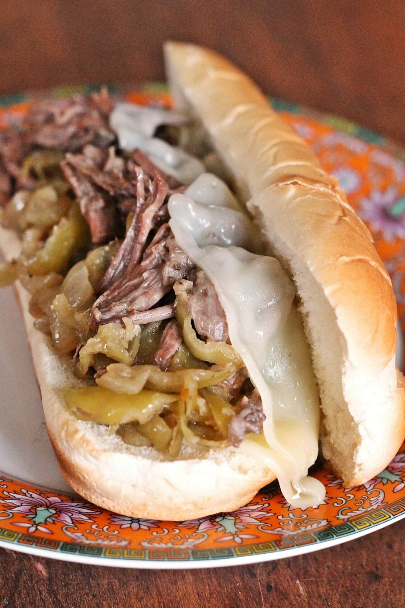 Slow Cooker Italian Beef Sandwiches