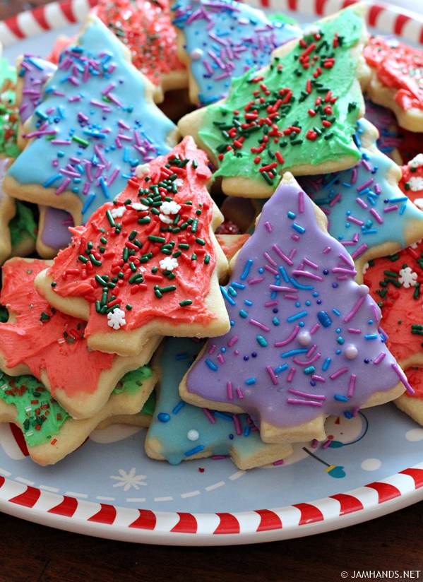 Soft Thick Cut-Out Sugar Cookies with Buttercream Frosting