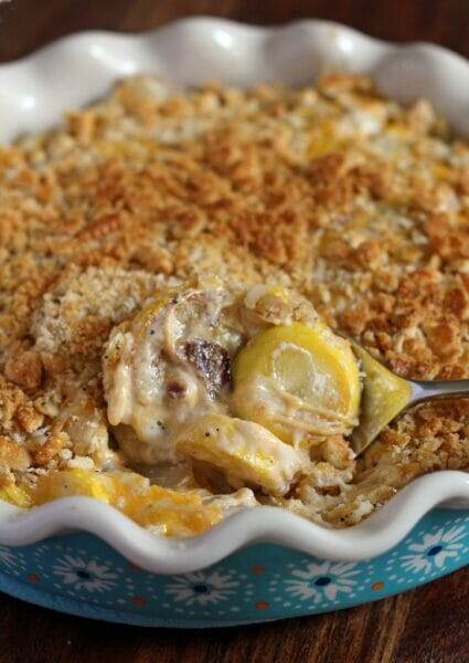 Cheesy Yellow Squash and Onion Casserole