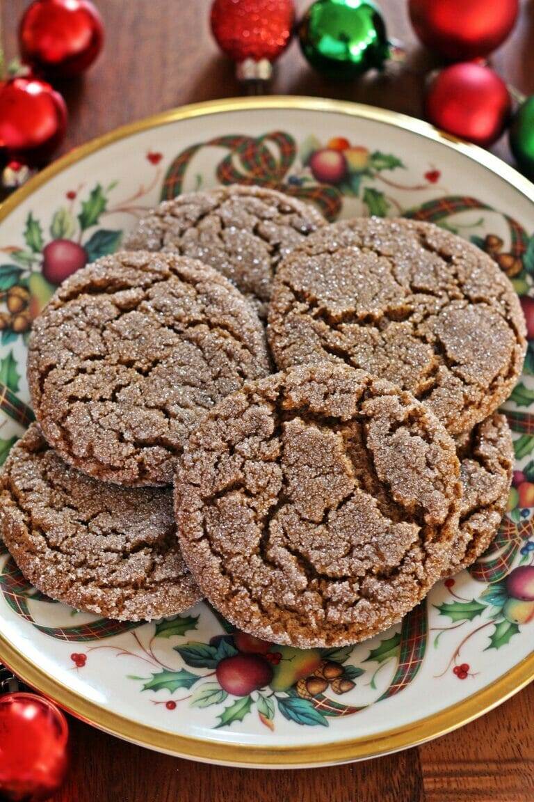 Pinch of Cayenne Chewy Gingersnap Cookies