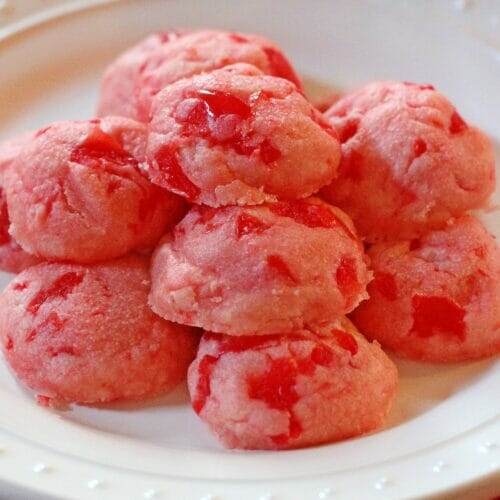 Cherry Shortbread Cookies
