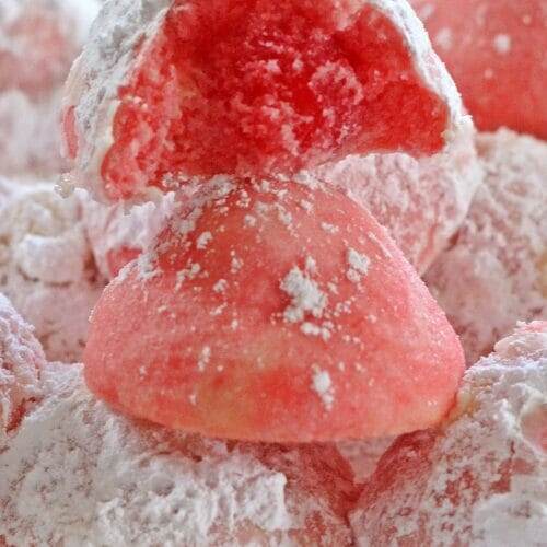 Cherry Snowball Cookies