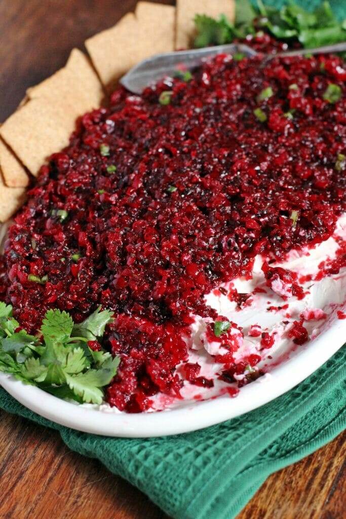 Cranberry & Jalapeno Cream Cheese Dip