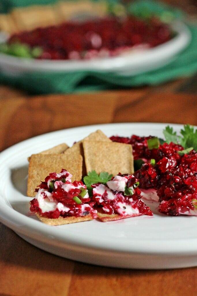 Cranberry & Jalapeno Cream Cheese Dip