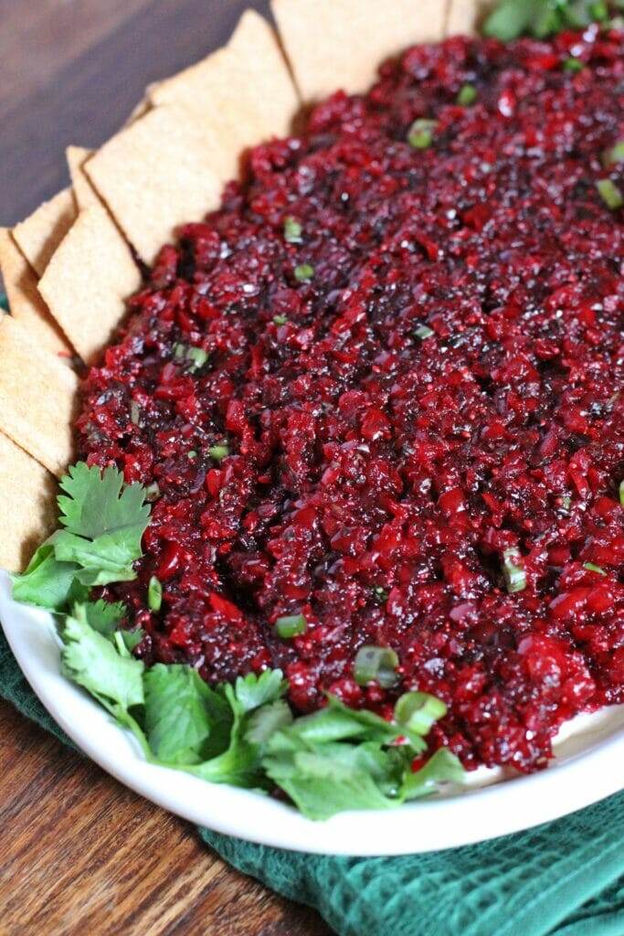 Cranberry & Jalapeno Cream Cheese Dip
