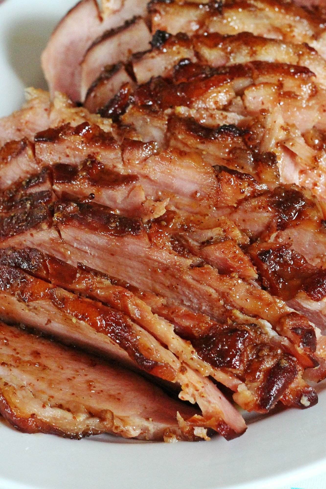 Dr. Pepper Glazed Ham