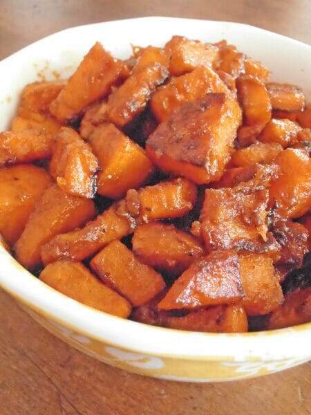 Skillet Candied Sweet Potatoes