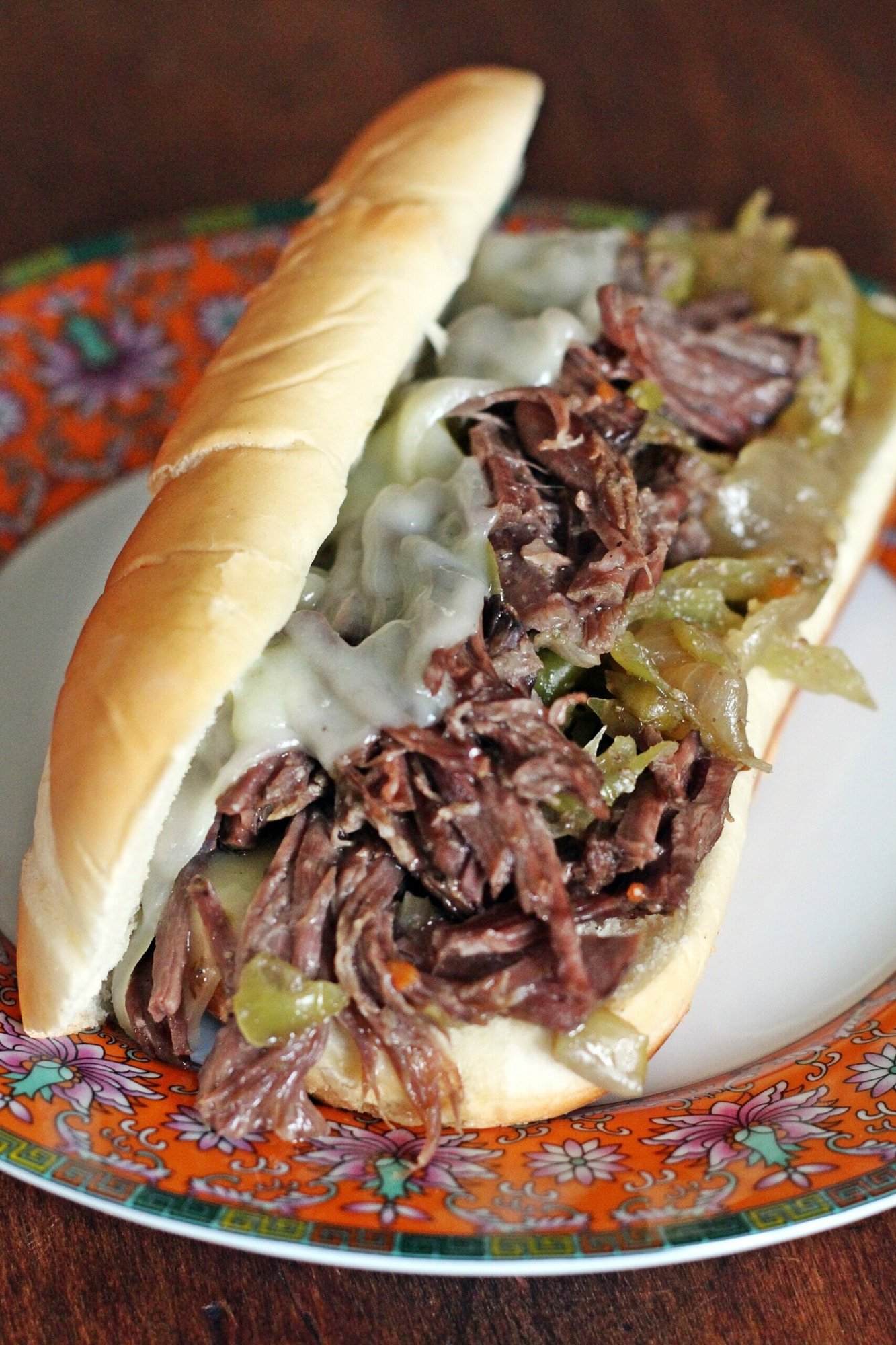 Slow Cooker Italian Beef Sandwiches