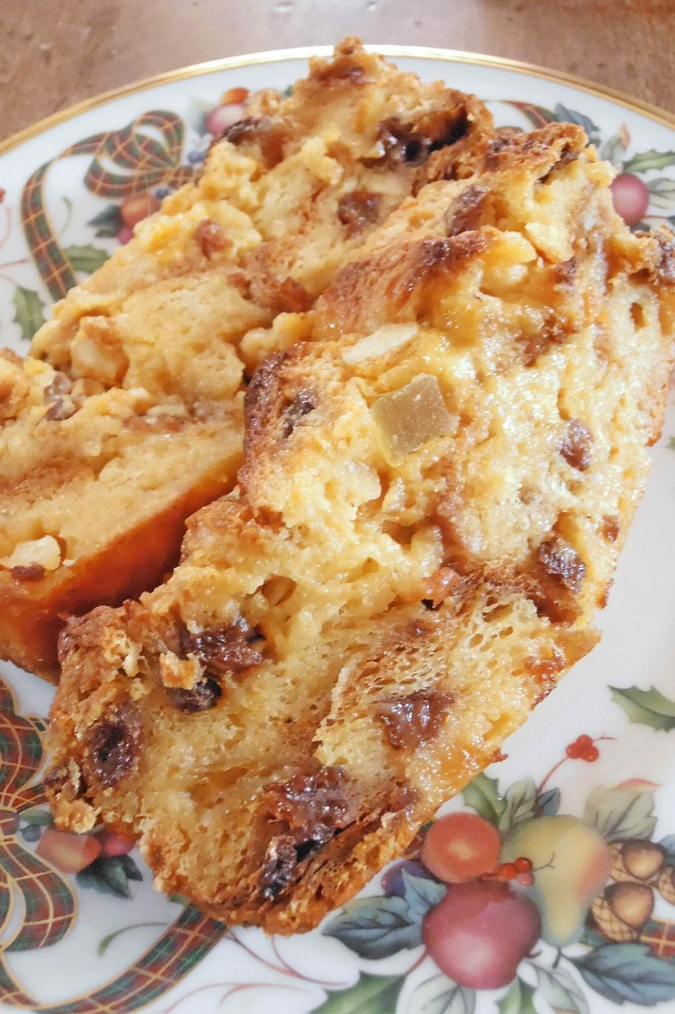 Eggnog Panettone Bread Pudding
