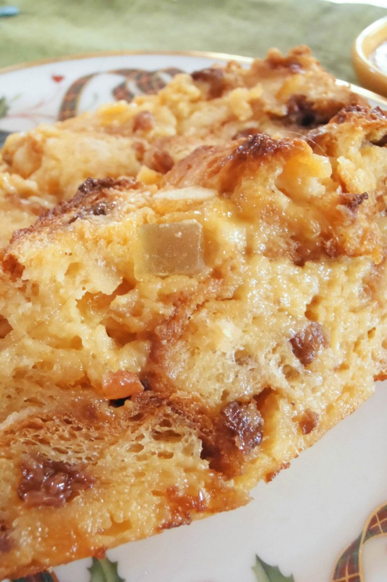 Eggnog Panettone Bread Pudding