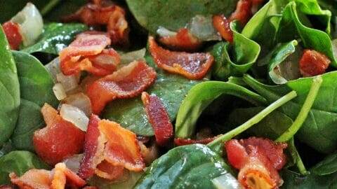 Spinach Salad with Hot Bacon Dressing Recipe