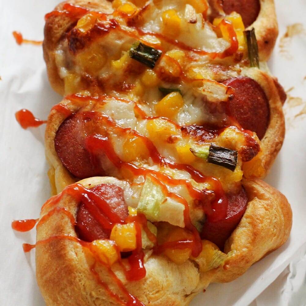 Air Fryer Korean Sausage Bread