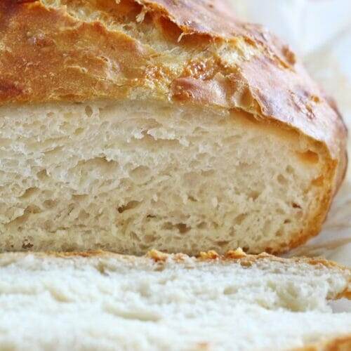Sharp White Cheddar No Knead Bread