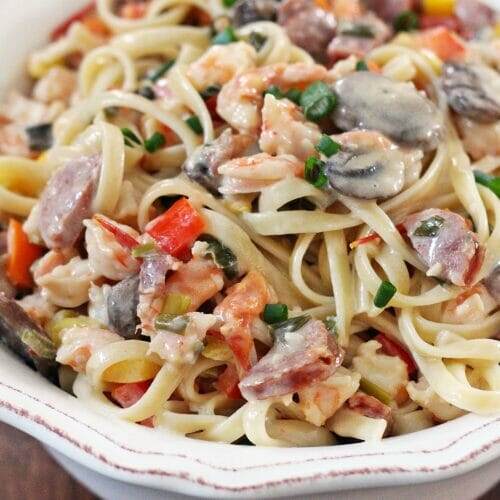 Shrimp Mardi Gras Pasta
