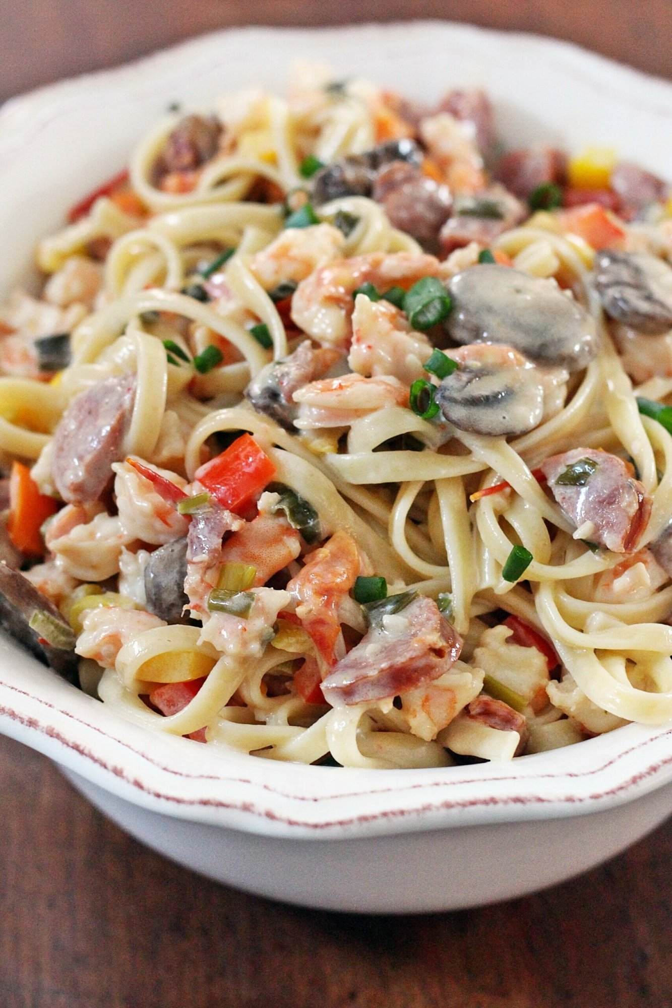 Shrimp Mardi Gras Pasta