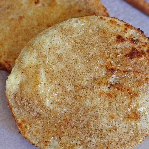 Air Fryer Cream Cheese Churro Bagel