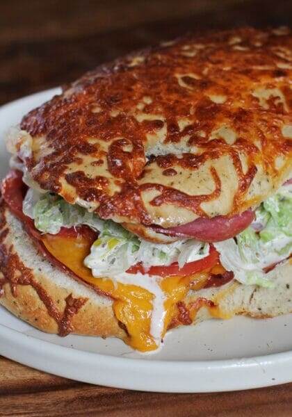 TikTok Grinder Salad Sandwich