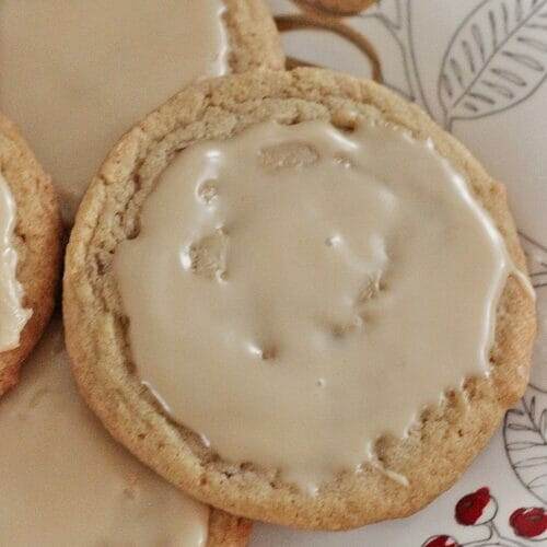 Amish Brown Sugar Cookies with Maple Frosting