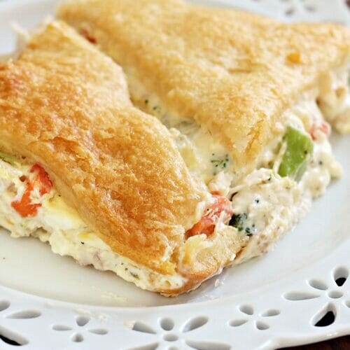 Creamy Chicken Crescent Roll Bake