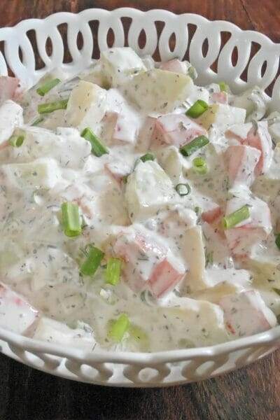 Creamy Cucumber Tomato Salad