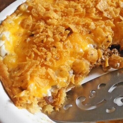 Chili Frito Crescent Roll Pie