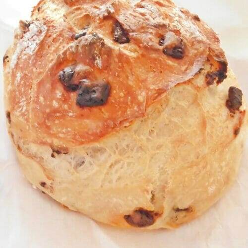 No-Knead Chocolate and Orange Artisan Bread