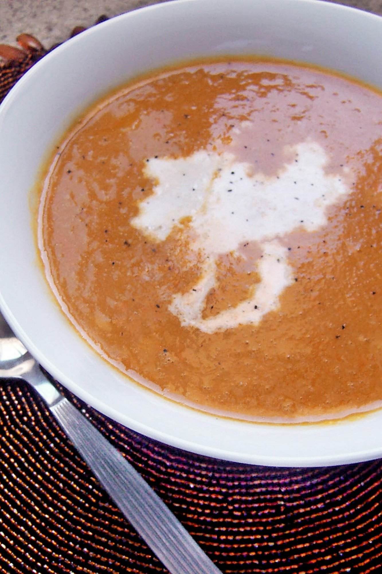 Sweet Butternut Acorn Squash Soup