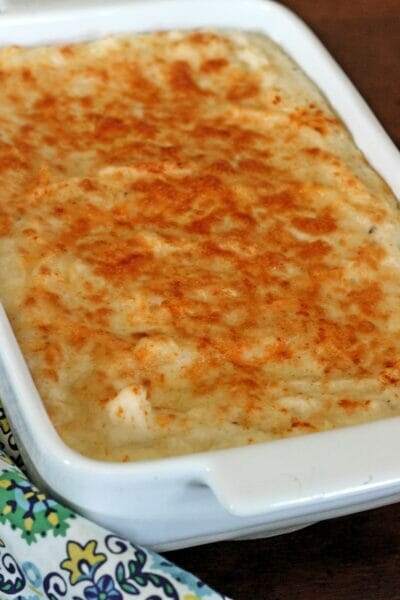 Cheesy Mashed Potato Casserole