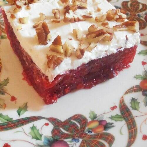 Cranberry Jell-O Dessert