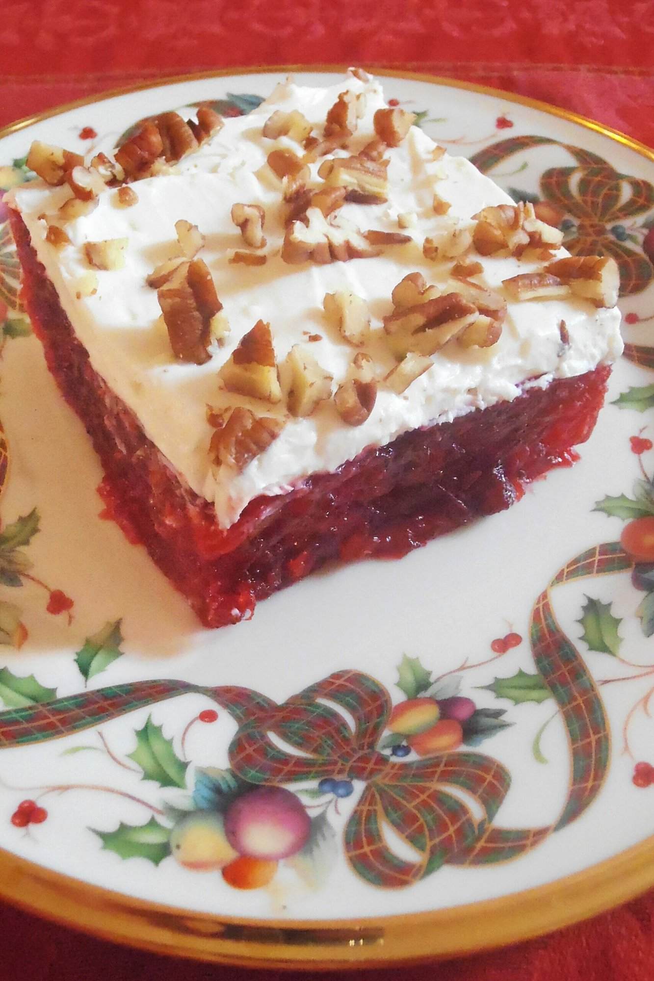 Cranberry Jell-O Dessert