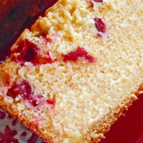 Eggnog Cranberry Bread