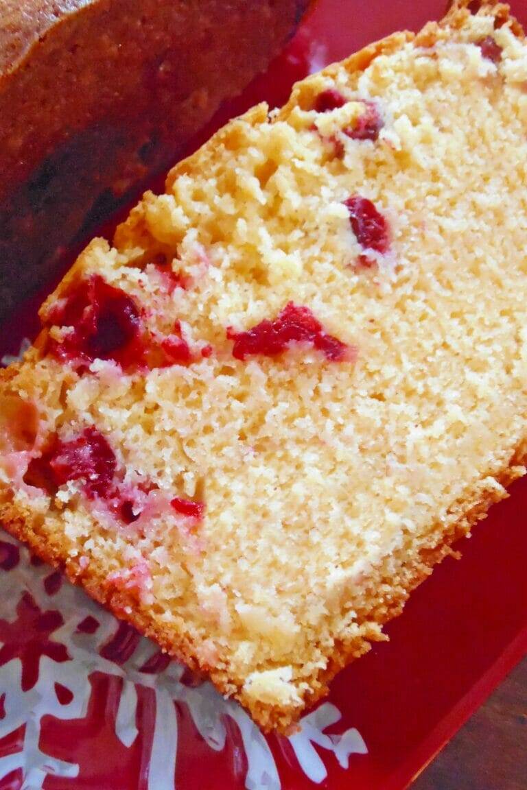 Eggnog Cranberry Bread