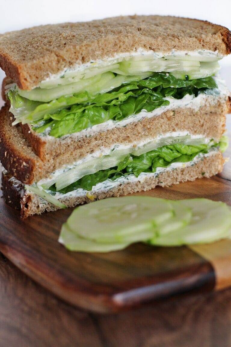 TikTok Jalapeno Cucumber Sandwiches